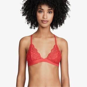 HAH Free People Sistah racerback bralette NWT siren red Lace
